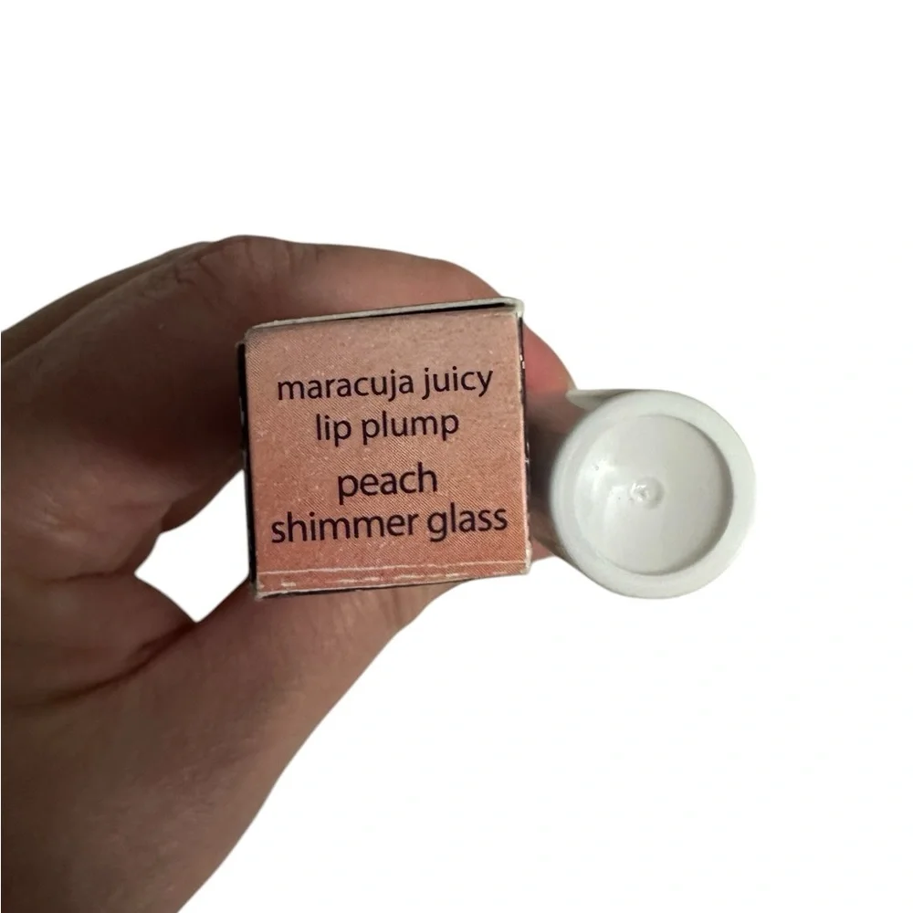 TARTE Peach Shimmer Glass Marajuca Juicy Lip Plump NIB